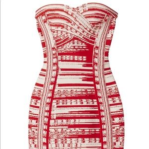 Herve Leger- MARICEL ABSTRACT BRUSHSTROKE JACQUARD